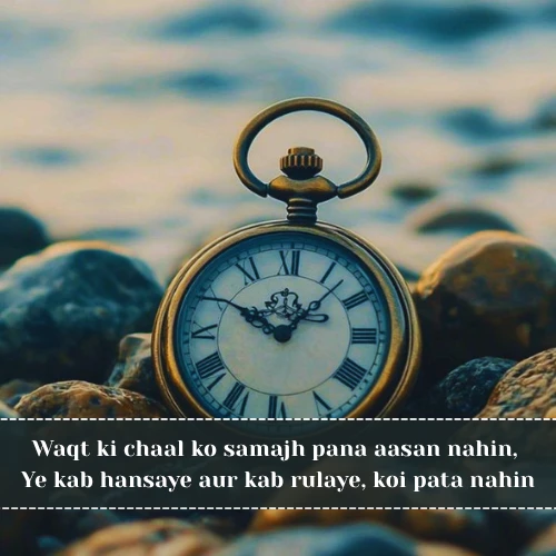 Waqt Shayari in English Waqt Shayari in English